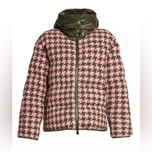 Moncler Pink and Green Puffer Jacket